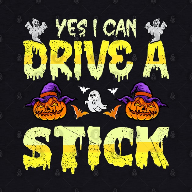 Yes I Can Drive A Stick Funny Halloween Witch Gift Idea by RickandMorty